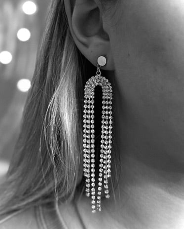 CZ Waterfall Earrings
