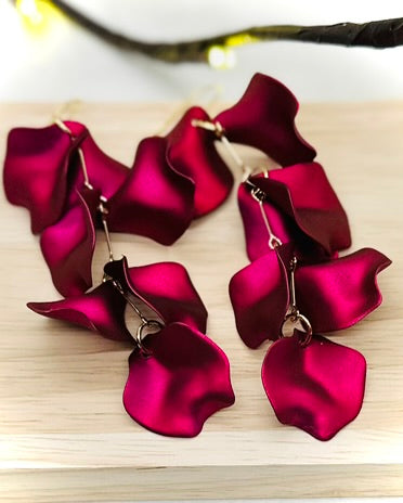 Long Petal Dangles Earrings