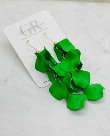 Long Petal Dangles Earrings