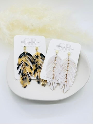 Fishbone Dangles Earrings
