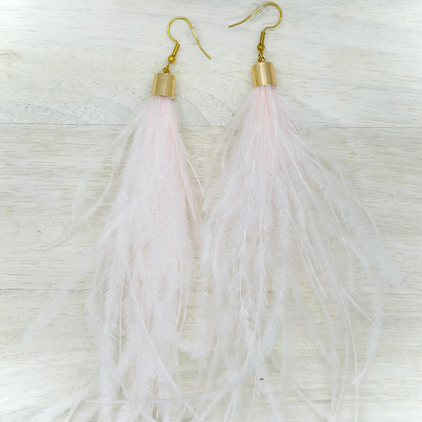 Faux Feather Earrings
