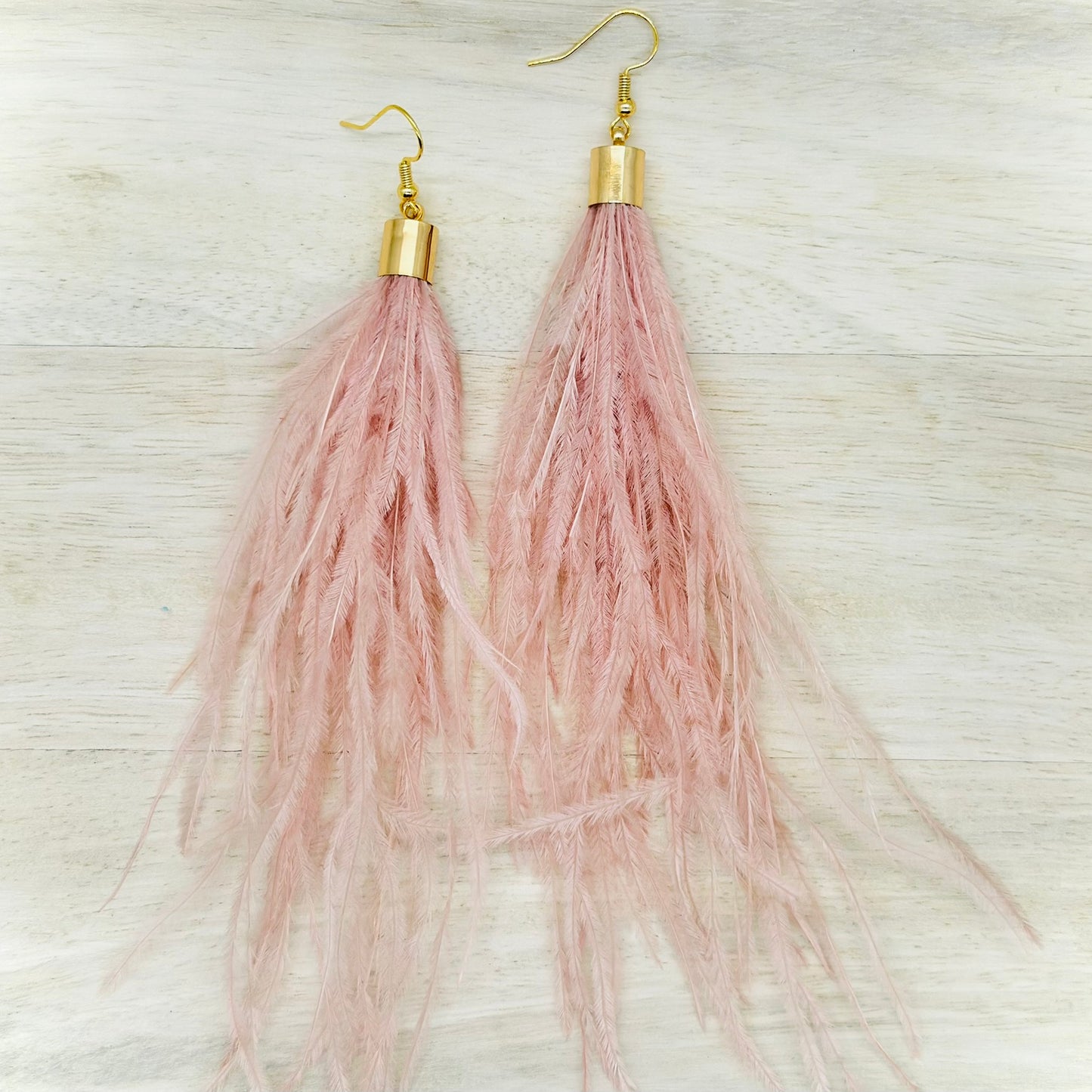 Faux Feather Earrings