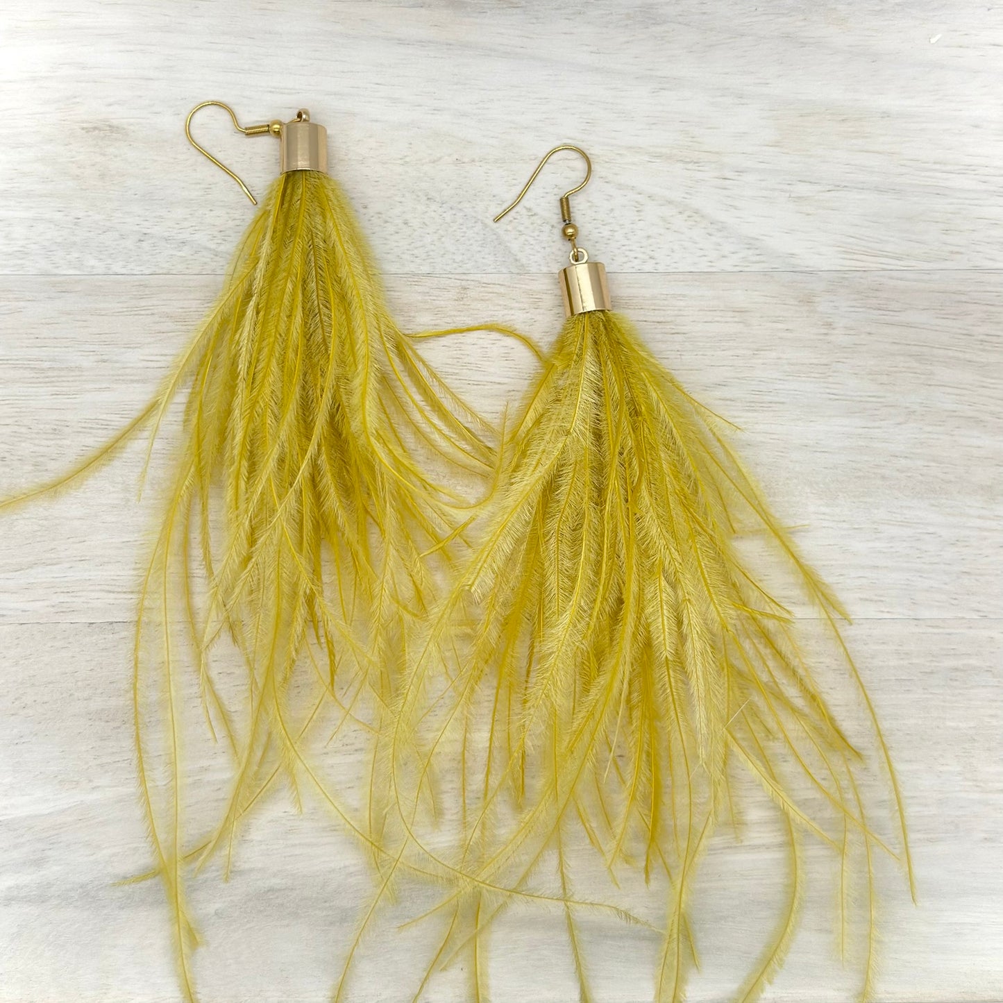 Faux Feather Earrings