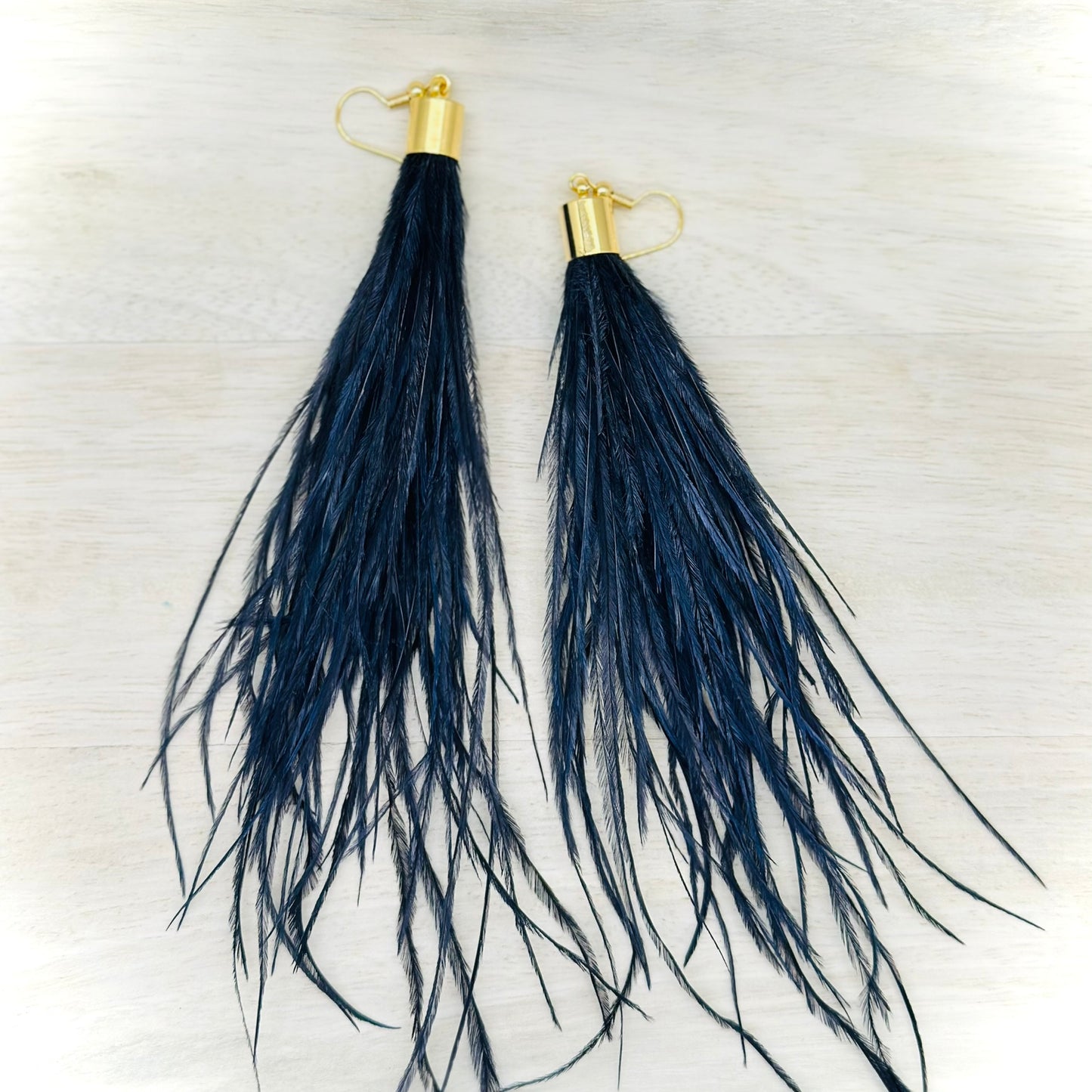 Faux Feather Earrings