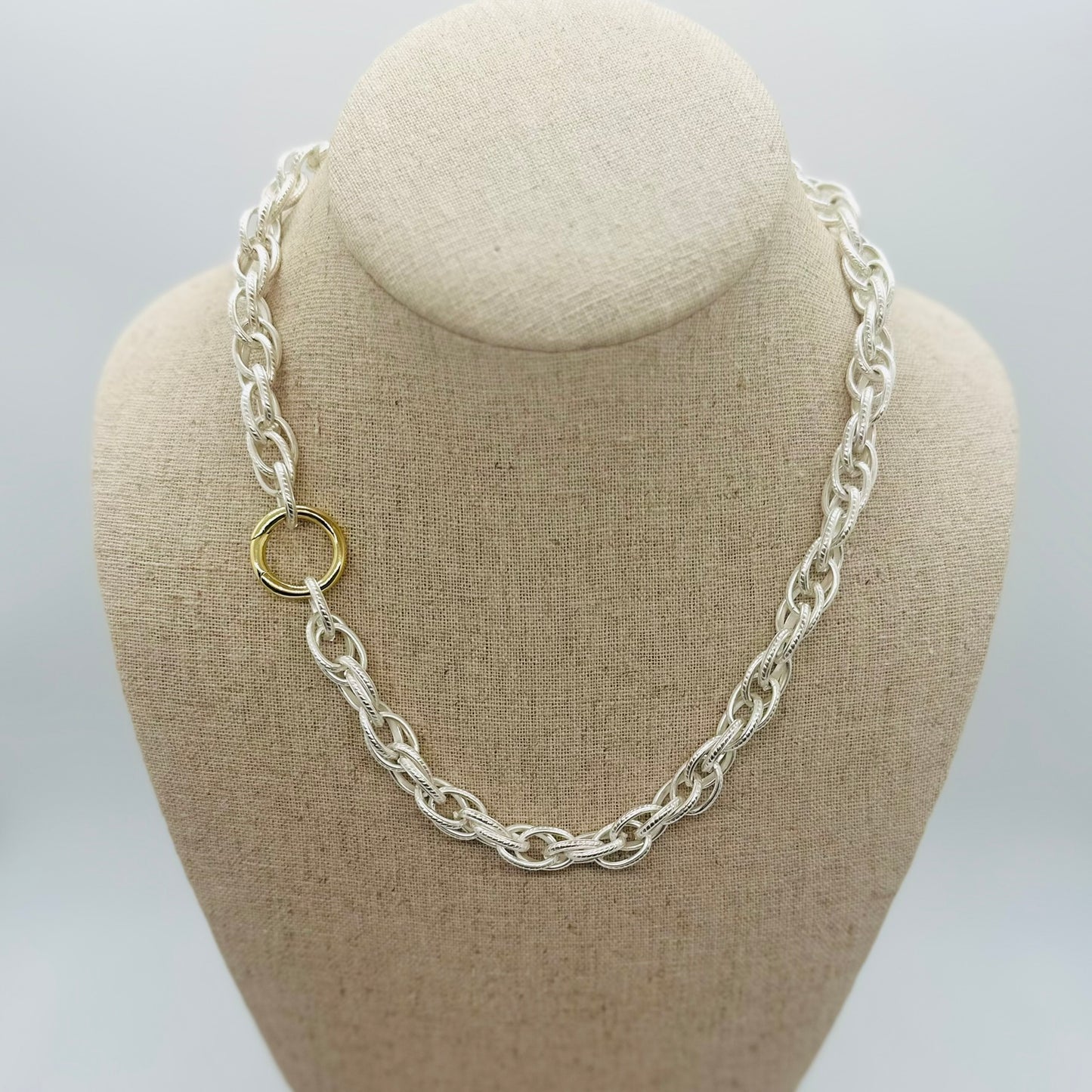 Chunky Triple Link Necklace
