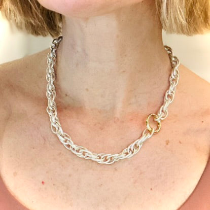 Chunky Triple Link Necklace
