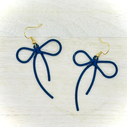 Painted Bow Earrings