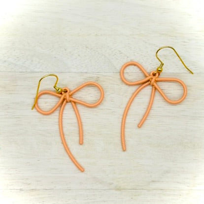 Painted Bow Earrings