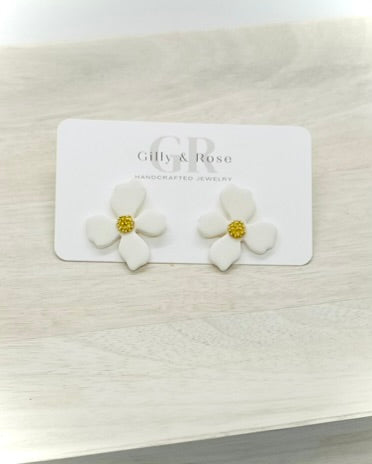 Floret Clay Stud Earrings