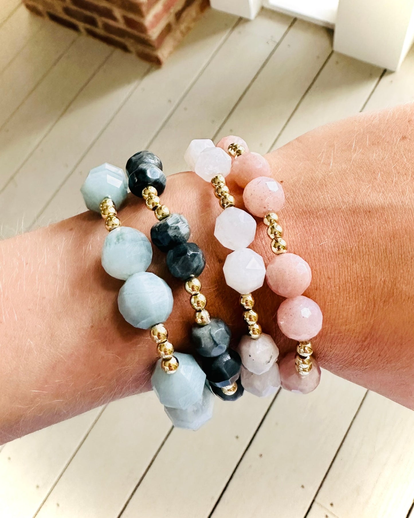 Natural Stone Stretch Bracelet