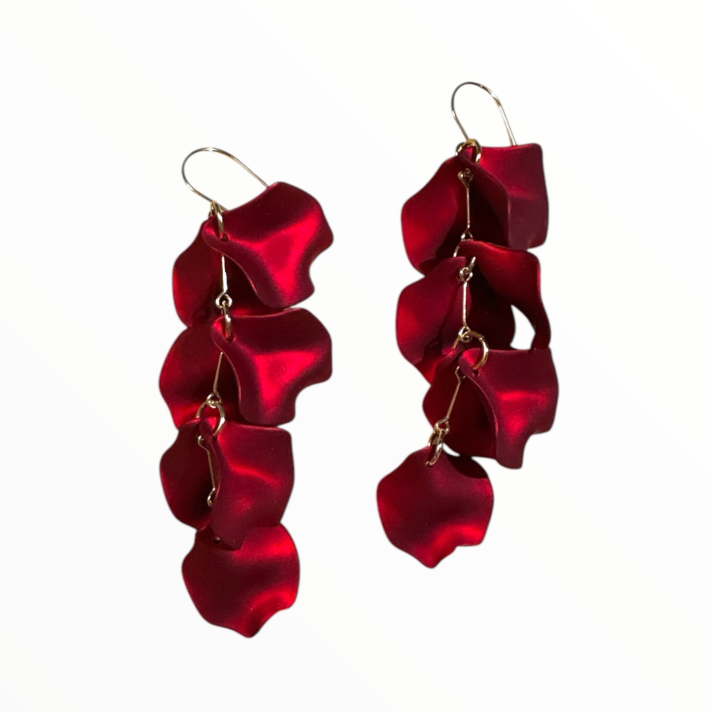 Long Petal Dangles Earrings