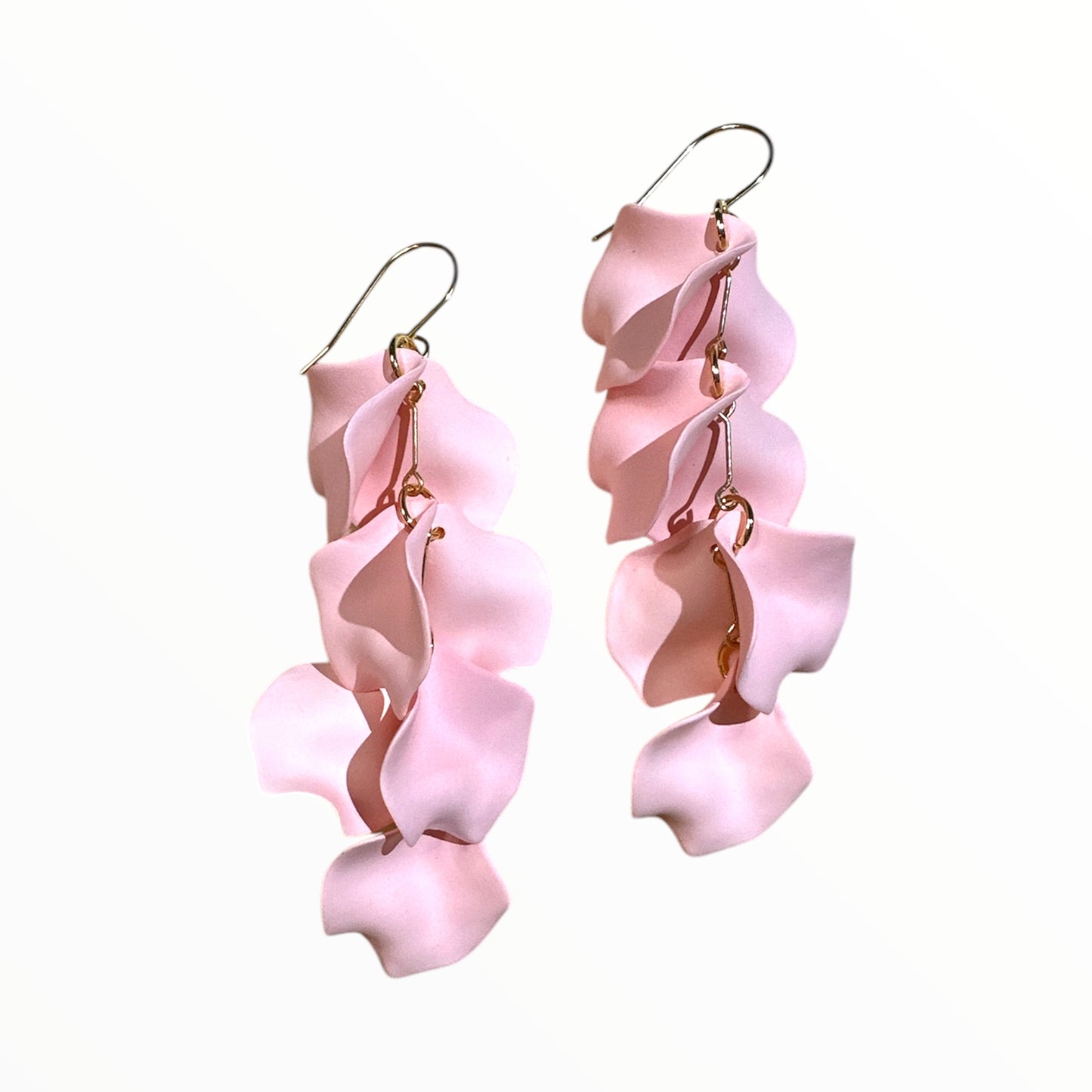 Long Petal Dangles Earrings