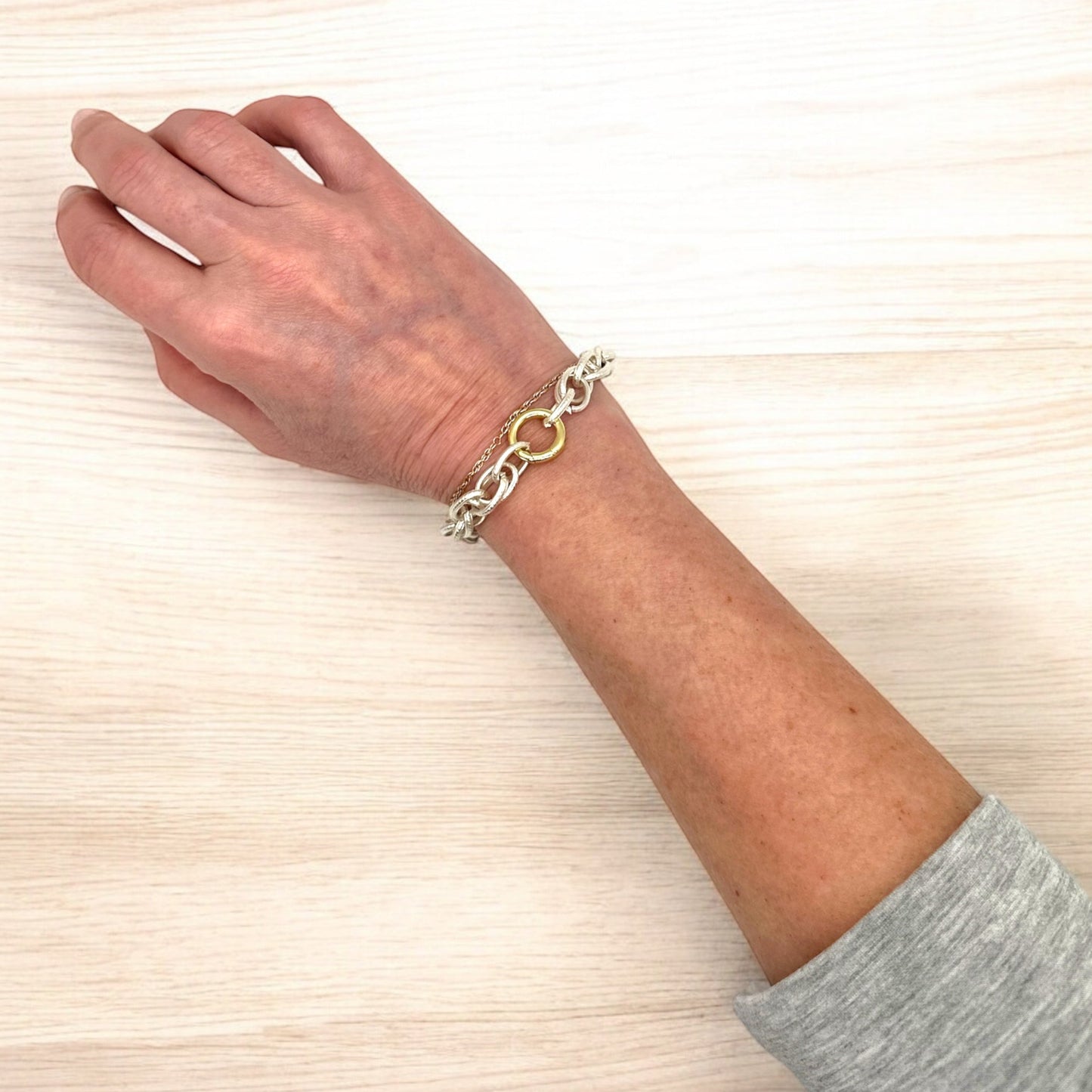 Chunky Triple Link Bracelet