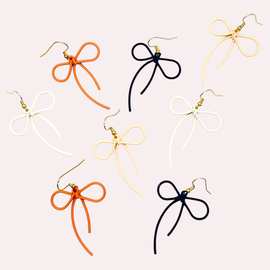 Painted Bow Earrings