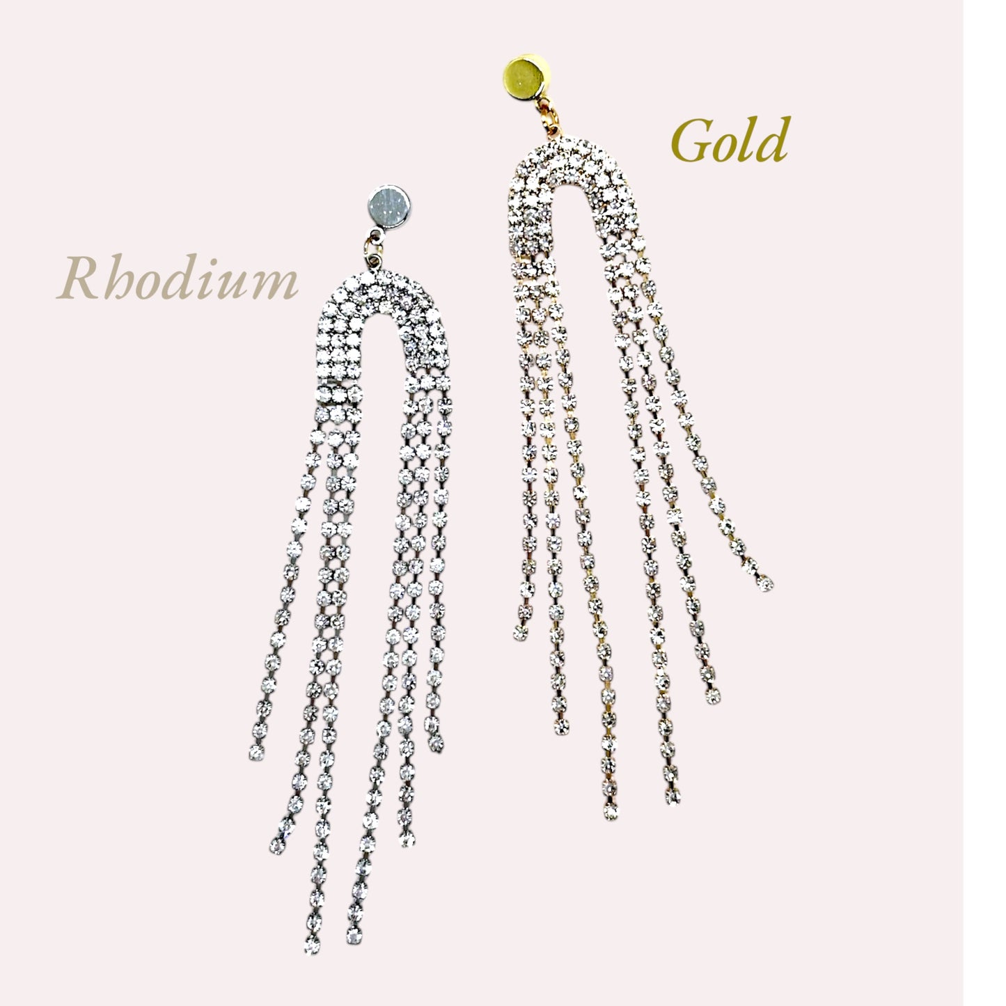 CZ Waterfall Earrings