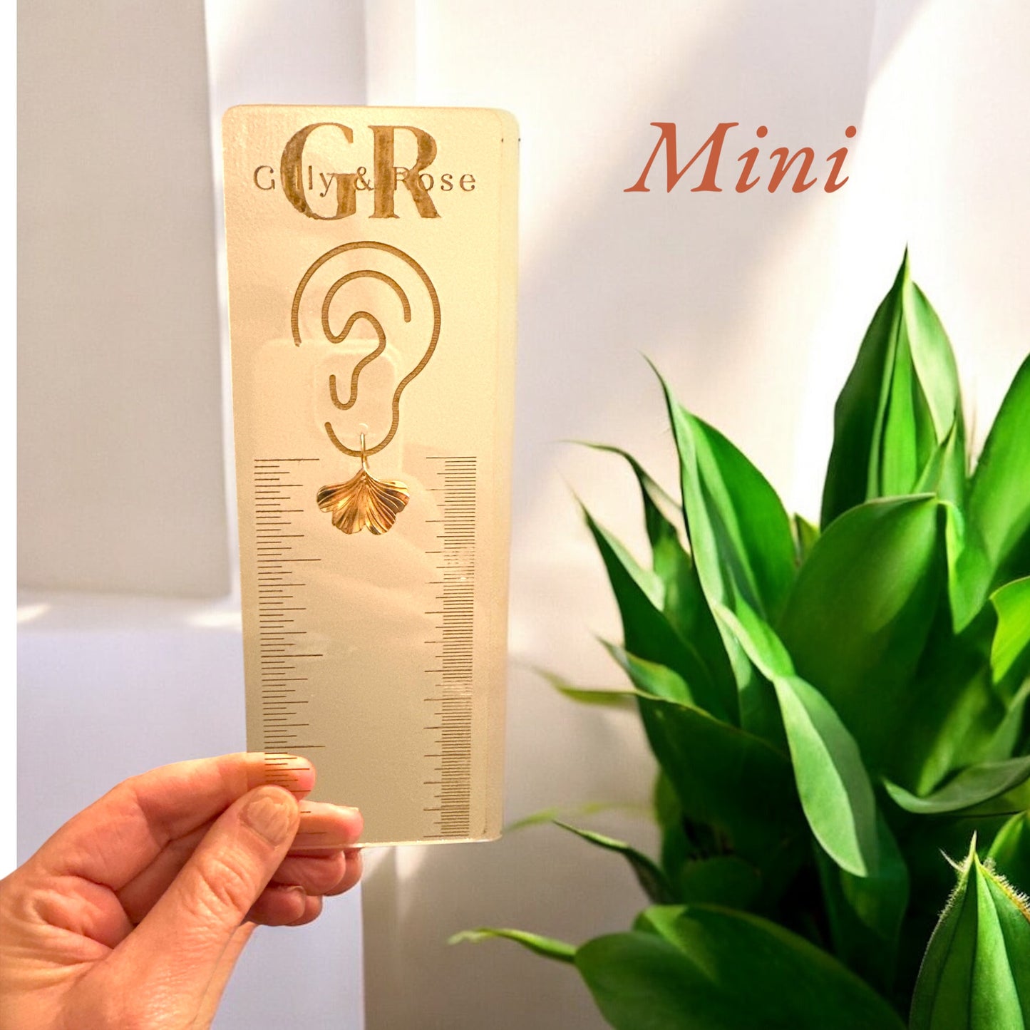 Metal Ginkgo Leaf Earrings