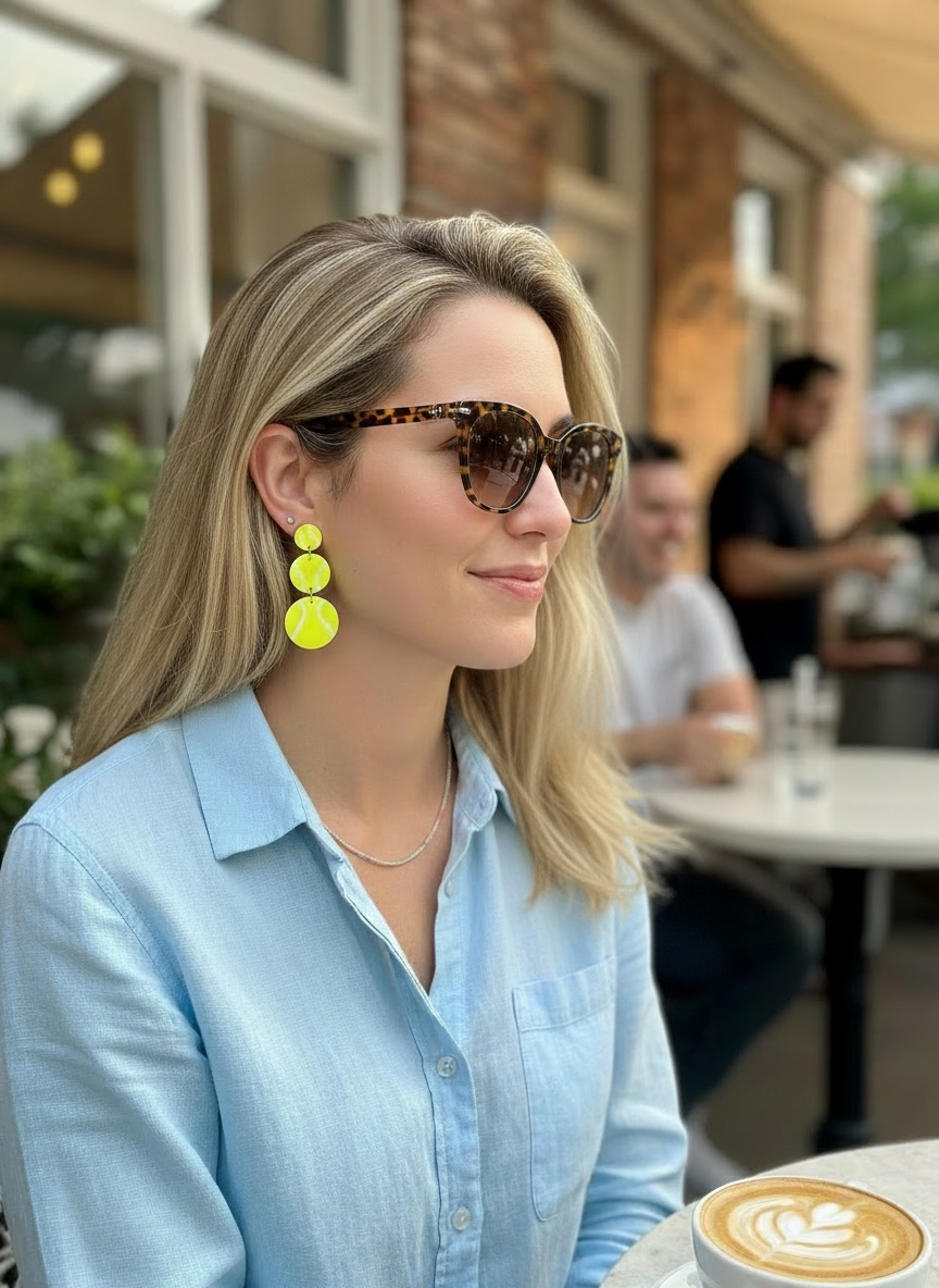 Tennis Ball Earrings