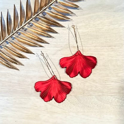 Ginkgo Leaf Earrings