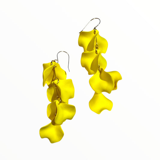 Long Petal Dangles Earrings