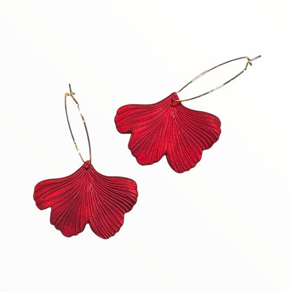 Ginkgo Leaf Earrings