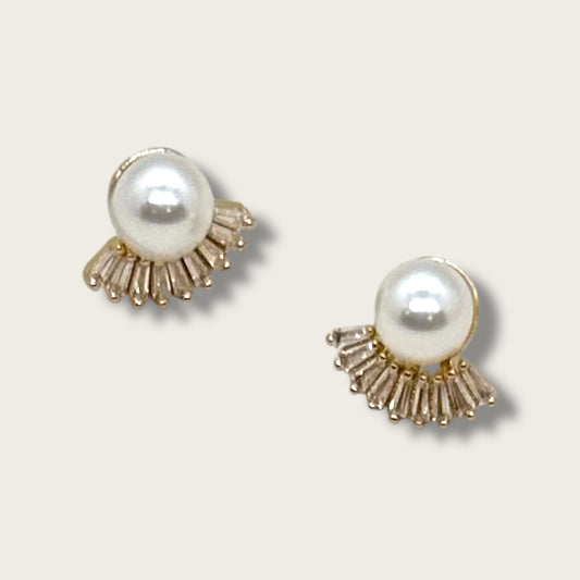 Hollywood Stud CZ Earrings