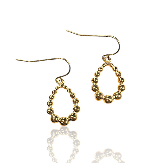 Petite Ball Teardrop Earrings